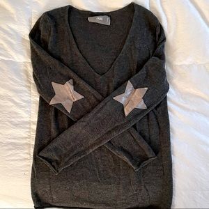 Zadig Sweater with Star Arm Patches!